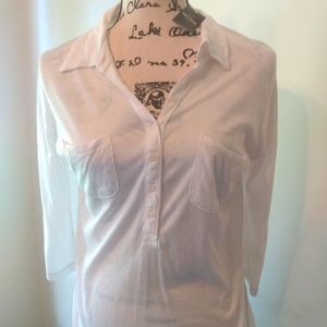 Hollister White Top size Large New with tag